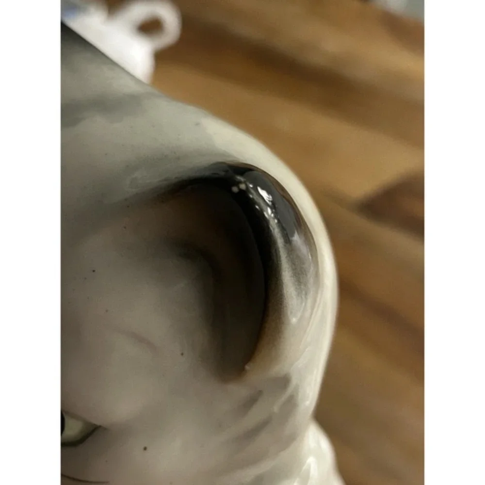 Vintage Anthropomorphic‎ Ceramic Cat Figurine Kitsch Lustre Finish Japan